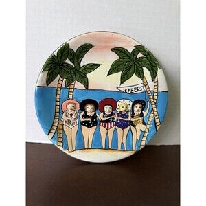 Janis Joplin Funseekers "The Girls Cheers" Decorative Plate Westland 2003